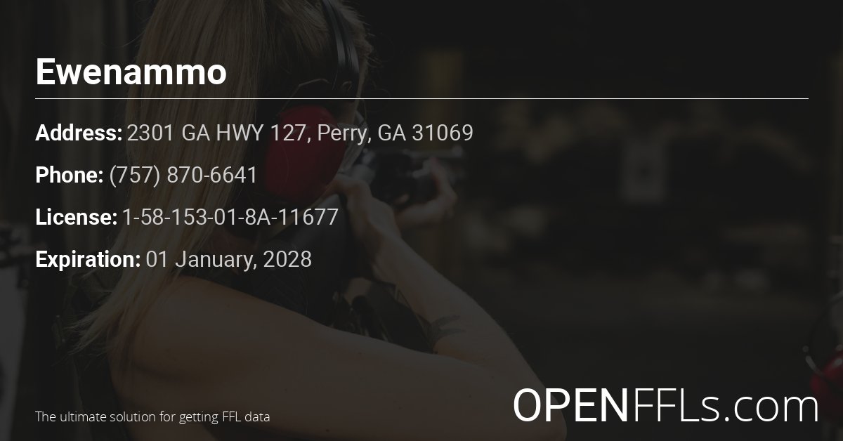 FFL Ewenammo 1-58-153-01-8A-11677 info card