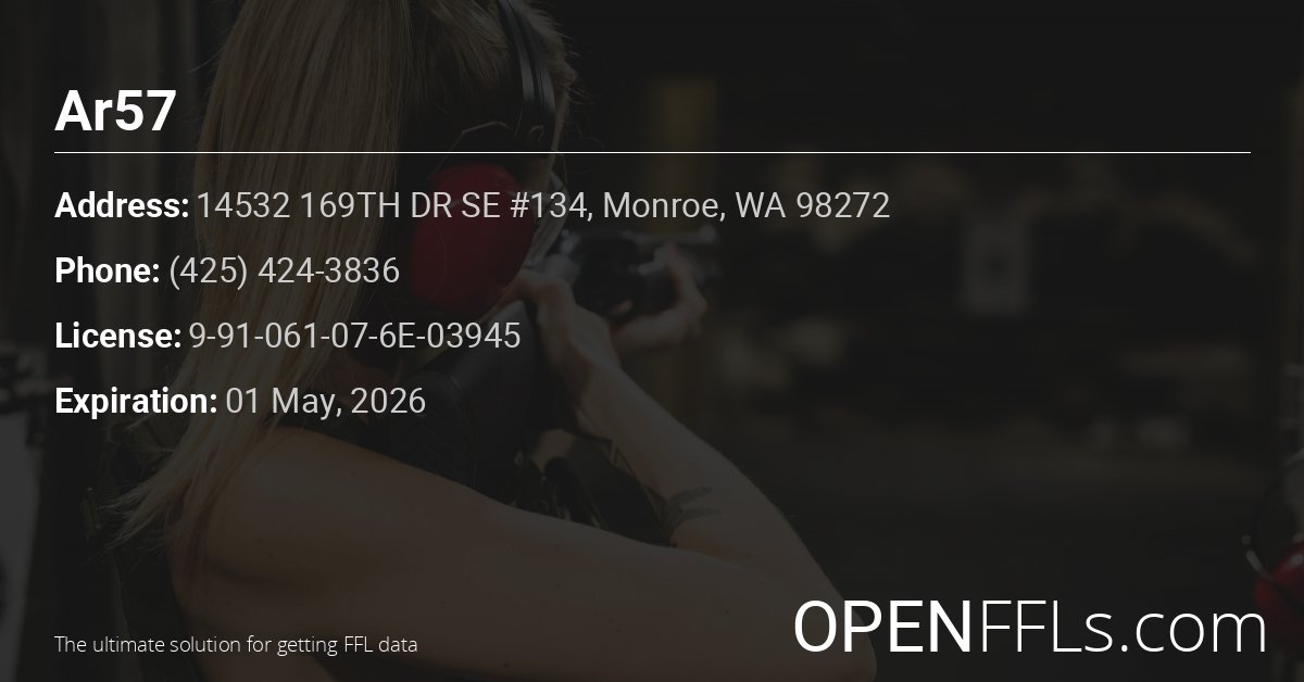 FFL Ar57 9-91-061-07-6E-03945 info card